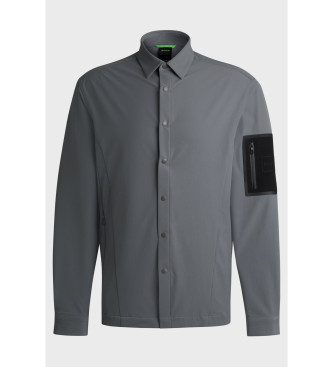 BOSS Expedit overshirt szary