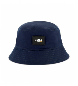 BOSS Navy logo hoed