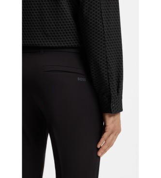 BOSS Chemise � coupe r�guli�re en piqu� noir