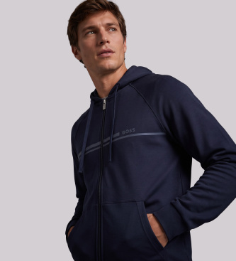 BOSS Sudadera Authentic marineblå