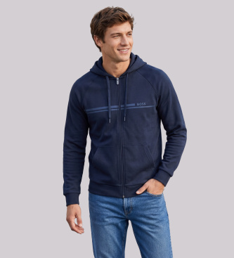 BOSS Sudadera Authentic marineblå