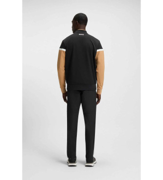 BOSS Sweatshirt Color Block noir, marron