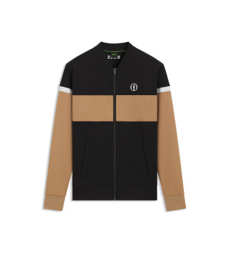 BOSS Sweatshirt Color Block noir, marron