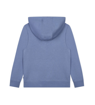 BOSS Sweat  capuche bleu-gris