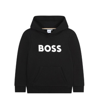 BOSS Bluza z logo czarna