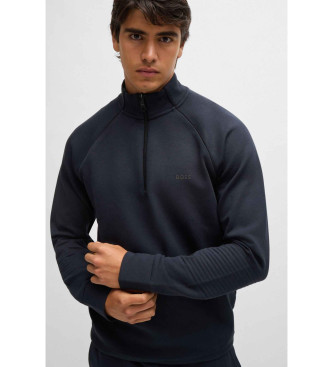 BOSS Marineblaues Sweatshirt mit Reiverschluss