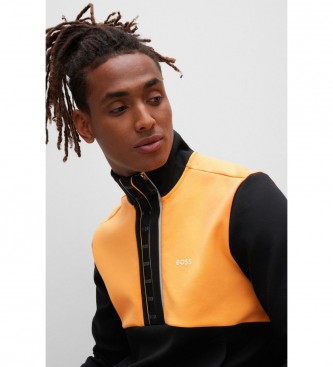BOSS Orange zip-up sweatshirt, sort