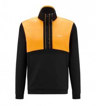 BOSS Orange zip-up sweatshirt, sort