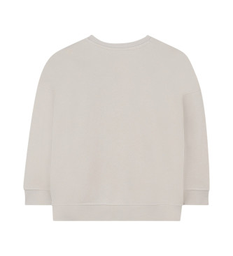 BOSS Beige sweatshirt med rund hals