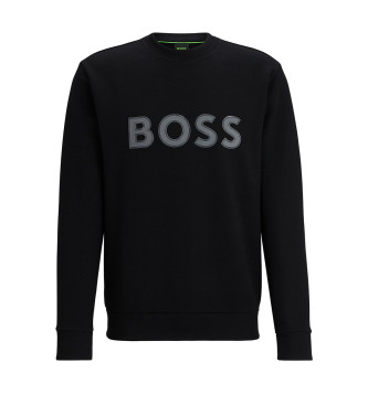 BOSS Bluza z czarnym nadrukiem logo HD
