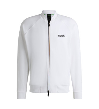 BOSS Sudadera de corte recto Samoo blanco