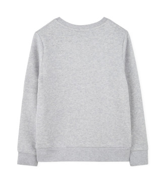 BOSS Sweat-shirt gris  col ras du cou