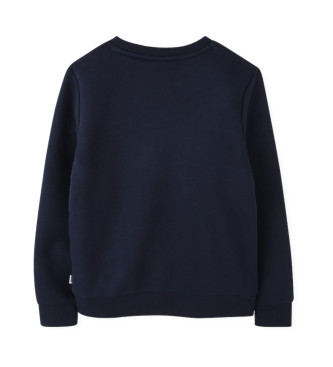 BOSS Navy sweatshirt met ronde hals