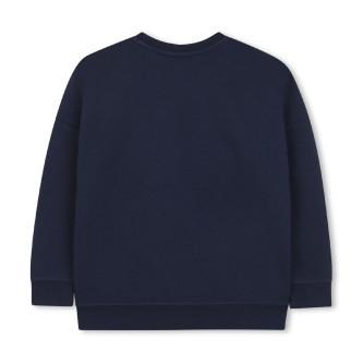 BOSS Navy fleece-sweatshirt