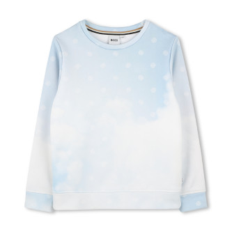 BOSS Blauw crewneck sweatshirt