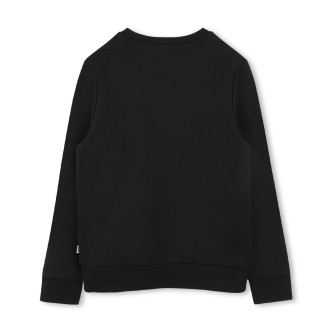 BOSS Zwart sweatshirt met ronde hals