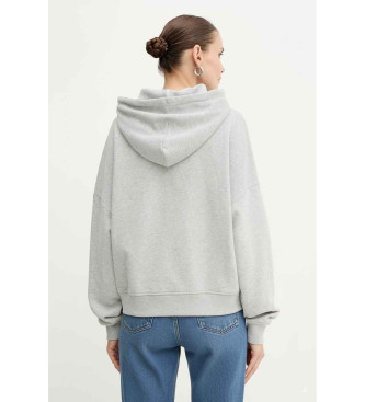 BOSS Sweatshirt Logo Love grau