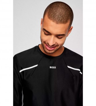 BOSS Regular Fit Sweatshirt Logo schwarz