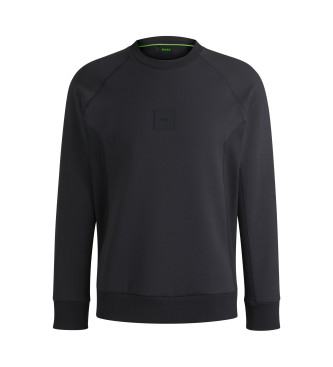 BOSS Bluza Salbo Rib w kolorze granatowym