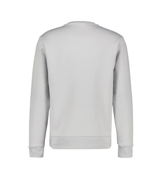 BOSS Sweatshirt Salbo Tape Logo blanc