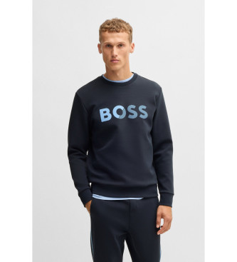 BOSS Sweatshirt Salbo Tape Logo navy