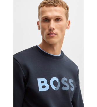 BOSS Sweatshirt Salbo Tape Logo navy