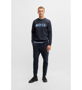 BOSS Sweatshirt Salbo Tape Logo navy