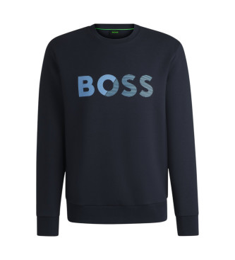 BOSS Sweatshirt Salbo Tape Logo navy