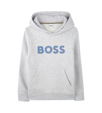 BOSS Sudadera Con Capucha gris