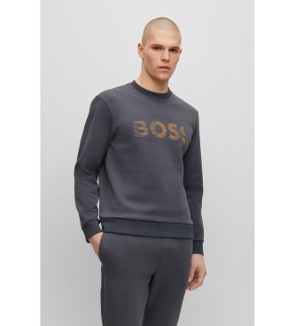 BOSS Sweatshirt Salbo grijs