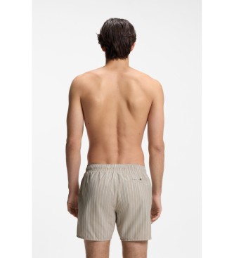 BOSS Quick-drying beige fabric swimsuit