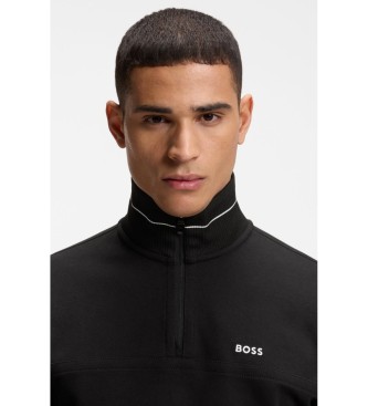 BOSS Sudadera Algod�n Logo Bordado negro
