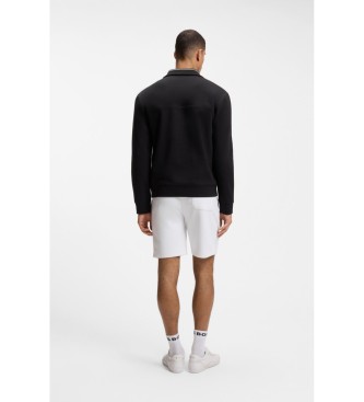 BOSS Sudadera Algod�n Logo Bordado negro