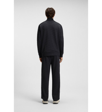 BOSS Sweatshirt Regular Fit Jacquard Guateado Navy