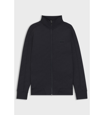BOSS Sweatshirt Regular Fit Jacquard Guateado Navy