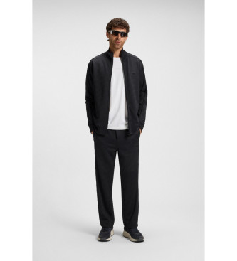 BOSS Sweatshirt Regular Fit Jacquard Guateado Navy