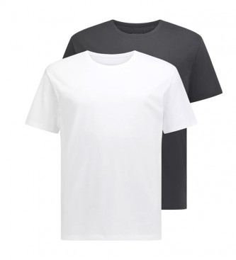 BOSS Set van 2 T-shirts 50461387980 wit, grijs 