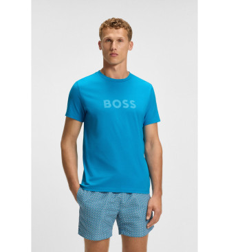 BOSS T-shirt RN turquesa