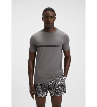 BOSS Camiseta Slim Fit gris