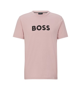 BOSS T-shirt RN roze