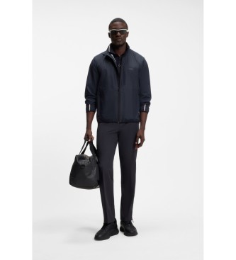 BOSS Hlače Active Move mornarske barve