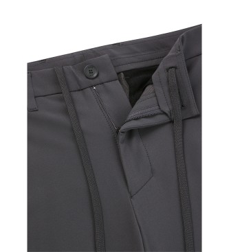 BOSS Regularne spodnie w kolorze szarym
