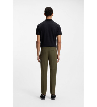 BOSS Pantaloni slim verdi da pendolare