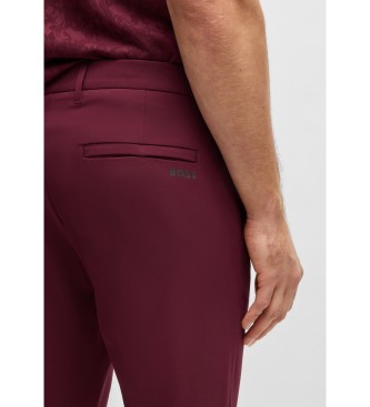 BOSS Spodnie slim fit w kolorze bordowym