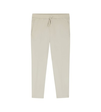 BOSS Beige Tapered Fit Trousers