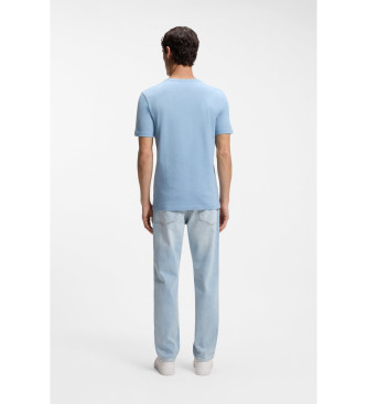 BOSS Camiseta Punto Aplique azul