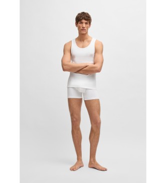 BOSS Pack 3 T-shirts blancs brod�s du logo