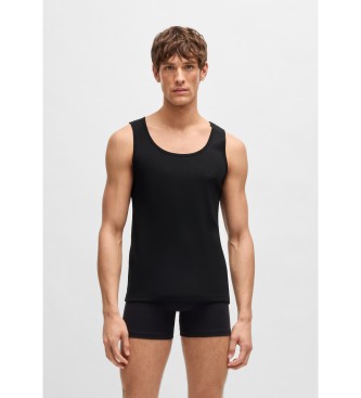 BOSS Pack 3 T-Shirts brod�s du logo noir