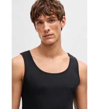 BOSS Pack 3 T-Shirts brod�s du logo noir