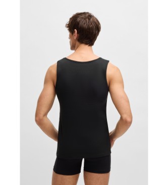 BOSS Pack 3 T-Shirts brod�s du logo noir